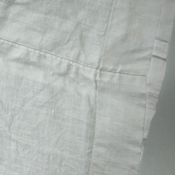 Madewell Boxy Cap Sleeve Button Up Shirt 100% Linen White M - Picture 6 of 9